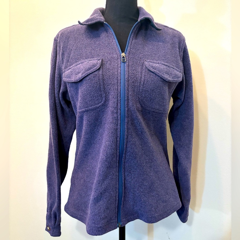 The North Face Vintage 90s ZipUp Women’s Jacket Size M Purple Double ChestPocket